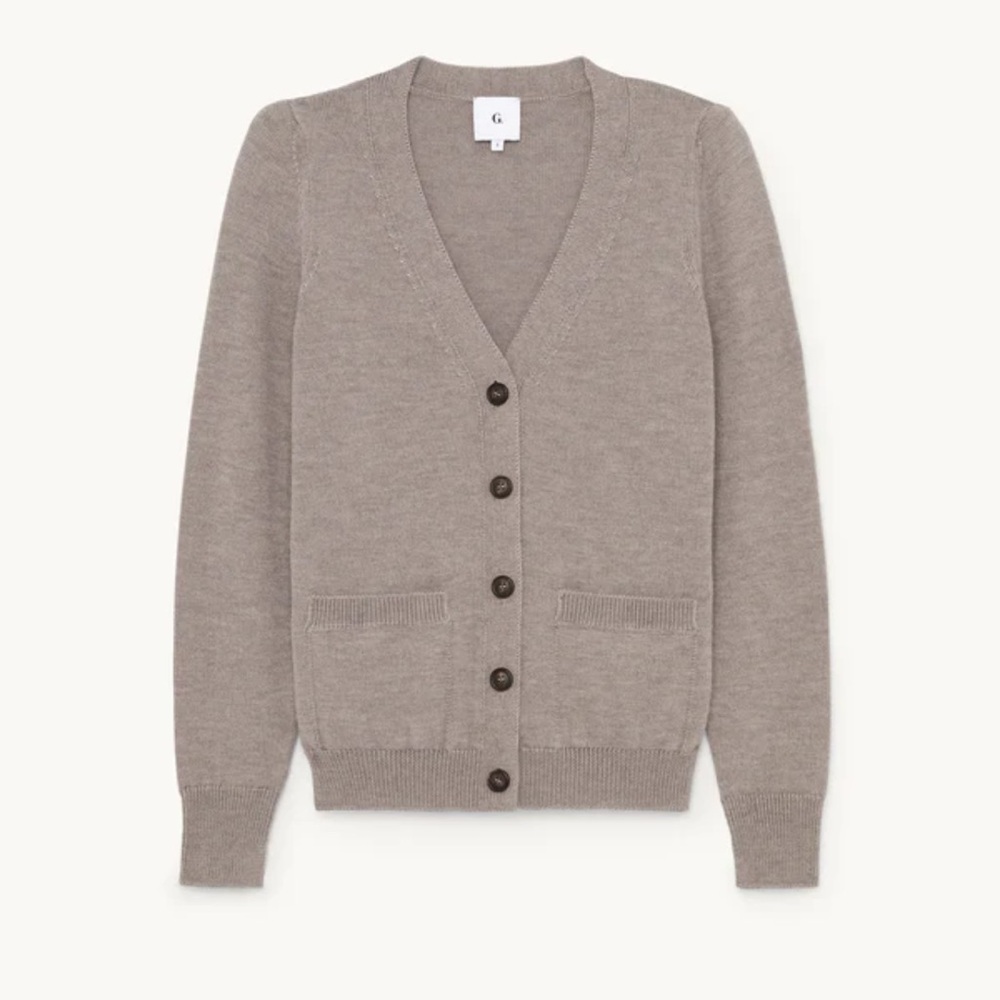 G Women's Tan Cardigan Sweater